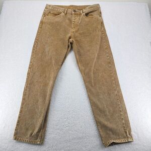 Carhartt Newel‎ Pants Mens Distressed Jeans Tag 33 Actual 37 Color Gold Brown